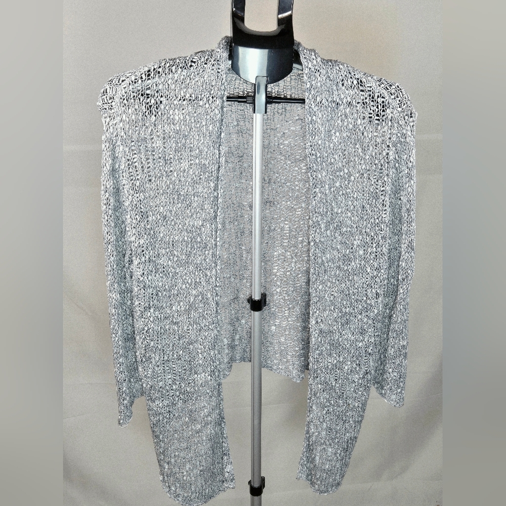 Eileen Fisher Italian Yarn Open‎ Knit Cardigan Sweater, Medium